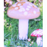 Glas-Pilz 11cm Rot-Weiss