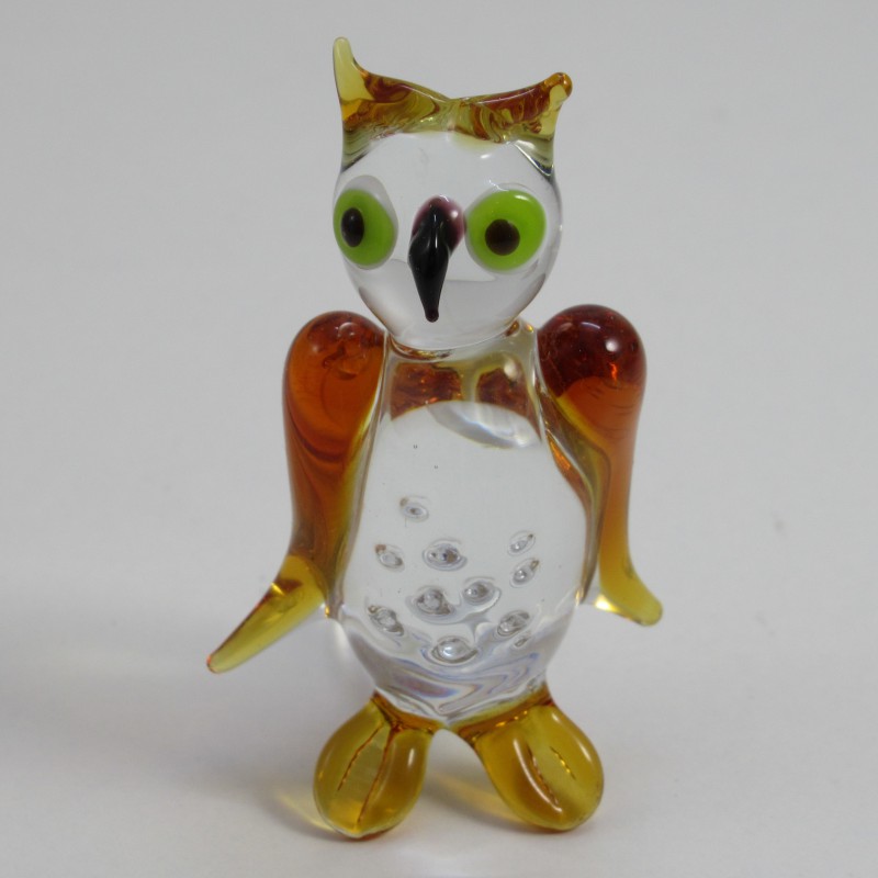 Glasvogel, Eule 55mm Glas gross zum Stellen