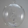 Glaskugel 80mm Alphornbläser innen Mundgeblasen zum hängen Glaskugel 80mm Alphornbläser innen Mundgeblasen zum hängen