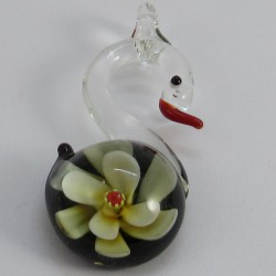 Muranoglas Schwan 58mm Anhänger zum hängen