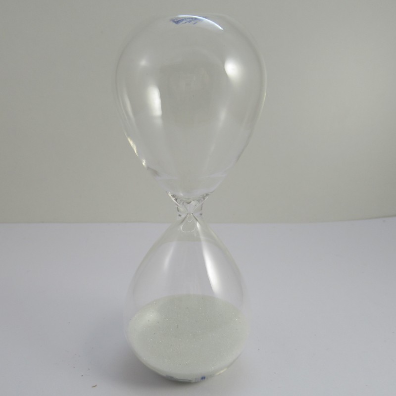 Glas Sanduhr 15 Min. 16 cm Glas