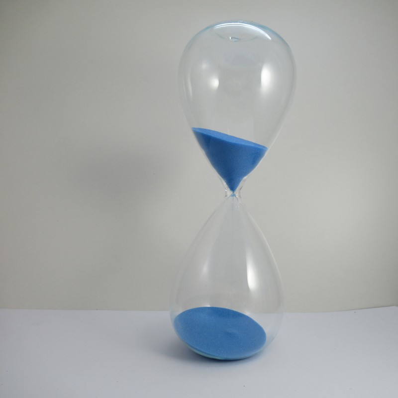 Glas Sanduhr 15 Min. 16 cm Glas