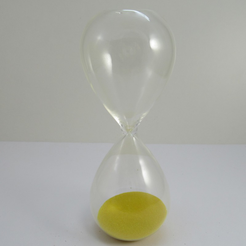 Glas Sanduhr 15 Min. 16 cm Glas
