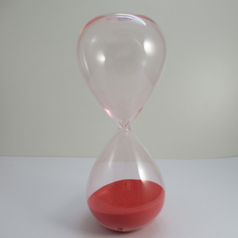 Glas Sanduhr 15 Min. 16 cm Glas