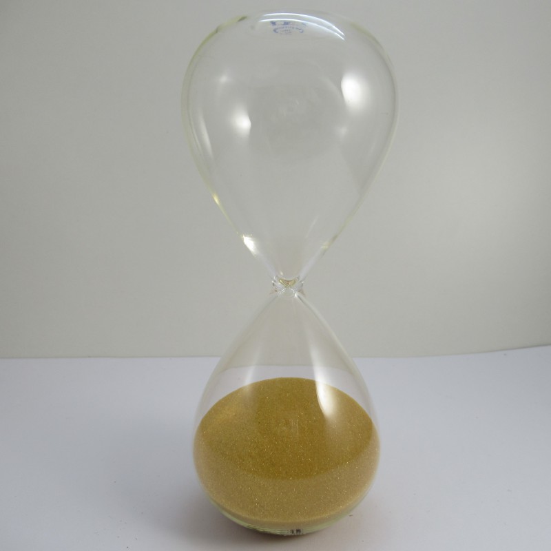 Glas Sanduhr 15 Min. 16 cm Glas