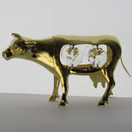 Kuh Swarovski Elements vergoldet