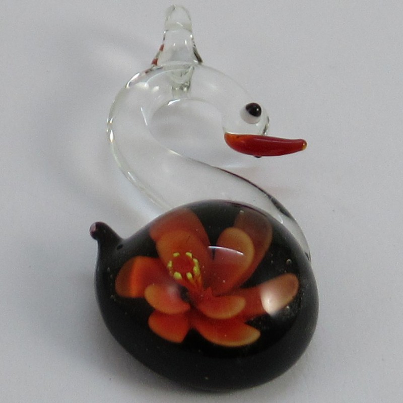Muranoglas Schwan 58mm Anhänger zum hängen