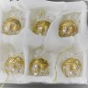 Glas Engel 45mm bauchig Gold  zum hängen und stellen