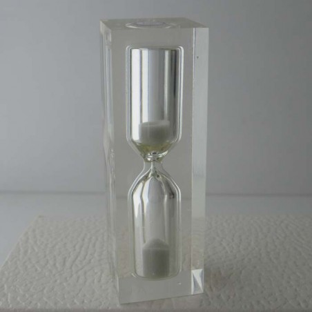 Sanduhr 3 Min. 8 cm zylindrisch in Kunstharz