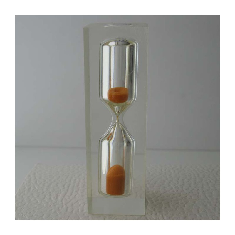 Sanduhr 3 Min. 8 cm zylindrisch in Kunstharz Sanduhr 3 Min. 8 cm zylindrisch in Kunstharz
