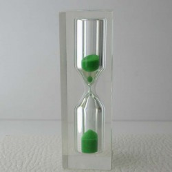 Sanduhr 3 Min. 8 cm zylindrisch in Kunstharz