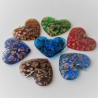 Muranoglas Herz 52 mm bunt zum hängen