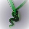 Muranoglas Schlange 60mm Lampwork Anhänger gemischte Farben  und Ganzband