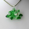 Muranoglas Katze 52mm Innen Blume zum hängen