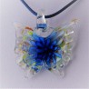 Muranoglas Schmetterling 40mm  Innen Blume zum hängen