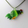 Muranoglas Huhn 57mm Innen Blume zum hängen