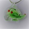 Muranoglas Igel 40mm Innen Blume Anhänger zum hängen