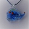 Muranoglas Igel 40mm Innen Blume Anhänger zum hängen