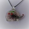 Muranoglas Igel 40mm Innen Blume Anhänger zum hängen