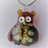 Muranoglas Eule 50mm Glitter verschiedene Farben