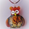 Muranoglas Eule 50mm Glitter verschiedene Farben
