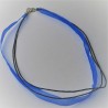 Mode Halsbandschnur gewachste Baumwollschnur mit Organza