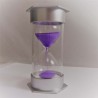 Sanduhren 5 Min. 12 cm Glas in Kunststoff metallic