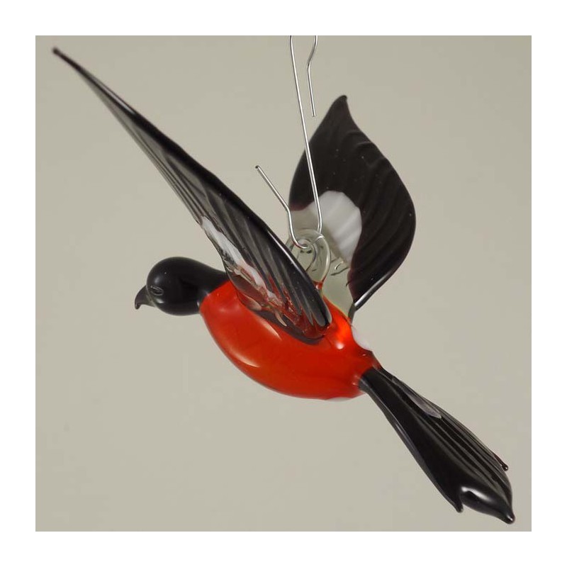 Glasvogel, Gimpel-Dompfaff 110mm zum hängen,