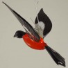 Glasvogel, Gimpel-Dompfaff 110mm zum hängen,