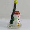 Glas Tannenbaum 5.5cm mit Nikolaus und Schneemann