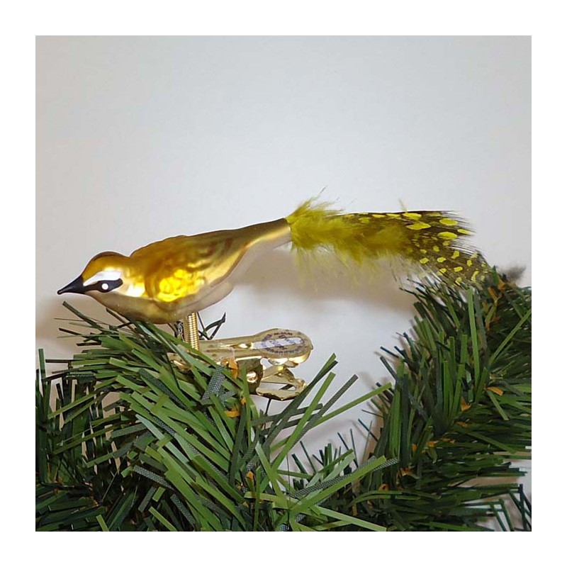 Glasvogel, Sommergoldhähnchen K & G Naturvögel mit Naturfedern