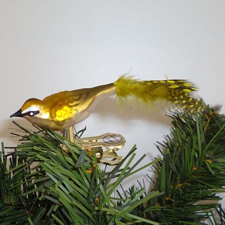 Glasvogel, Sommergoldhähnchen K & G Naturvögel mit Naturfedern