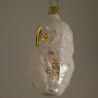 Glasvogel, Schnee-Eule, gedrehter Kopf