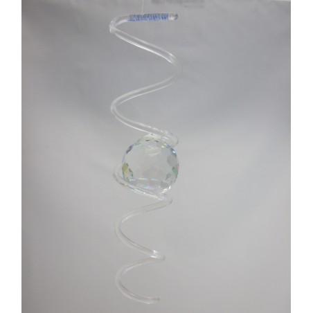 Glasspirale 50 mm mit Asfour Bleikristallkugel