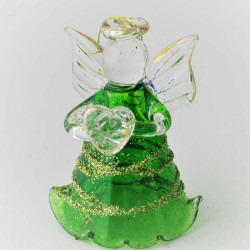 Glas Engel 4.5cm farbig zum hängen und stellen