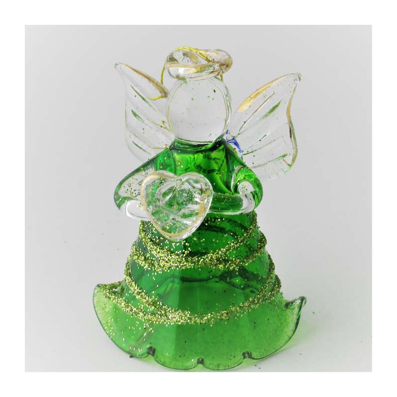 Glas Engel 4.5cm farbig zum hängen und stellen
