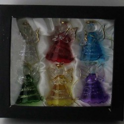 Glas Engel 4.5cm farbig zum hängen und stellen