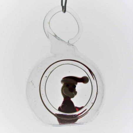 Glas Kugel 30mm klein 8 verschiedene Figuren