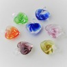 Muranoglas Herzblume 25 mm zum hängen