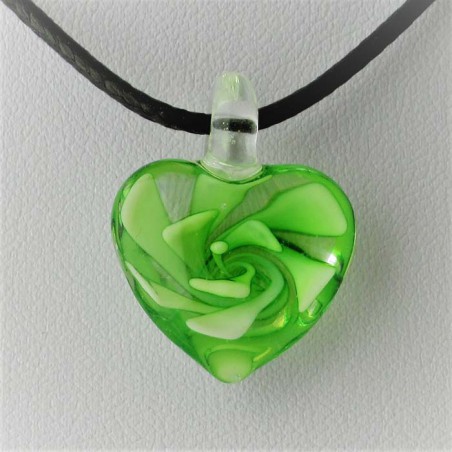 Muranoglas Herzblume 25 mm zum hängen