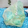 Glasbrocken-3 gelblich 30cm als Deko im Garten ca. 25x30x23 cm 15.3 kg