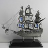 Bounty Schiff auf Sockel mit Swarovski Elements