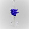 Kristallglas Fäden kurze 70mm  violett CC mit Swarovski Elements