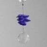 Kristallglas Fäden kurze 70mm  violett CC mit Swarovski Elements