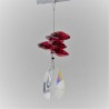 Kristallglas Fäden kurze 70mm  rot CC mit Swarovski Elements