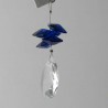 Kristallglas Fäden kurze 70mm blau mit Swarovski Elements