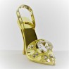 Damenschuh Swarovski Elements vergoldet