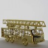 Feuerwehrauto mit Swarovski Elements vergoldet