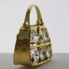 Handtasche Swarovski Elements vergoldet