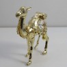 Kamel mit Swarovski Elements vergoldet